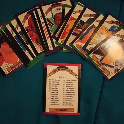 Juego de tarjetas de béisbol Donruss Diamond Kings 1989 Foto 1 de 2