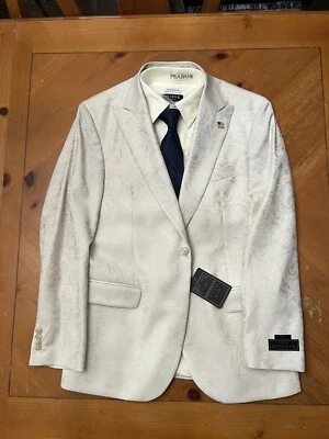 Hecho en EE. UU. de lana italiana, Jos. A. Chaqueta Bank Reserve 46R, beige claro Foto 1 de 4