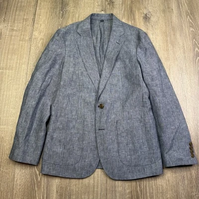 J Crew Thompson Blazer Size 36s Blue Linen Sport Coat Unstructured Jacket NWT - Image 1 of 4