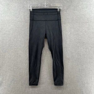 Zyia Womens Size 4 Black High Rise Capri Crop Leggings - Picture 1 of 7