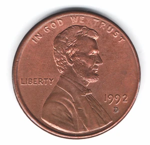 1992-D DDO/DDR/Mint State Quality Lincoln Memorial "Close AM" Error Penny - Picture 1 of 12