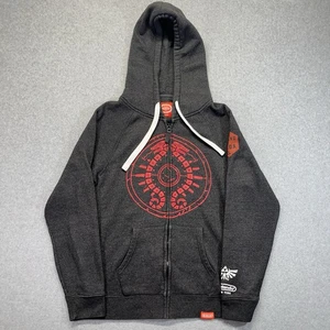 Official Nintendo Seal Legend of Zelda Hoodie Mens Large Gray Full Zip New York - Picture 1 of 12