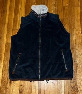 Gilet Pile Alf Blu Scuro Uomo Taglia Large - Foto 1 di 5