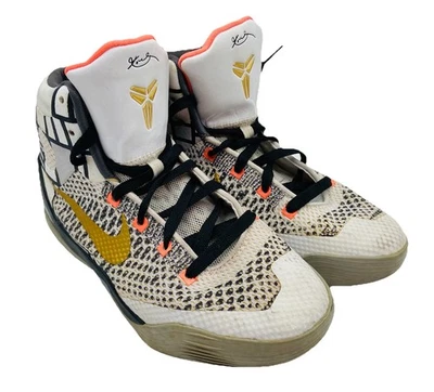 Kobe 9 Elite GS 'Fundamentals' 2014 Youth White Gold Shoes 636602-100; 6Y - Image 1 of 4