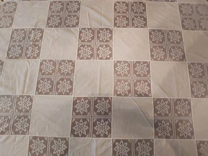 SUPER Army Navy Tablecloth & 12 Napkins Peacock 68" x 124" Vintage FAST SHIPNIG - Picture 1 of 9