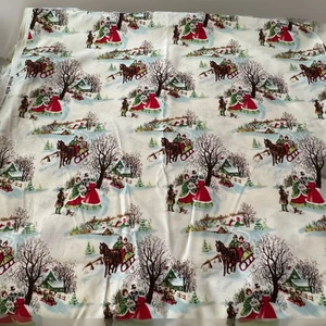 Michael Miller fabrics” sleigh ride” pattern ( 2 Yards X44’ Wide ) - Picture 1 of 6