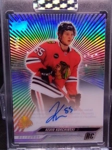2023-24 Upper Deck Clear Cut Outburst Kevin Korchinski Rookie Auto #CC-KI. 14/25 - Imagen 1 de 6