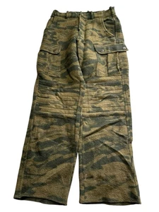 Vintage Columbia PHG Pants Mens 34 Wool Camo Hunting Suspenders Cargo Outdoor - Picture 1 of 7