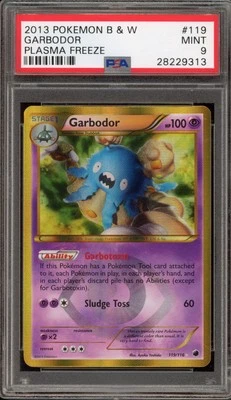 Pokemon Garbodor Plasma Freeze Secret Rare Holo #119 PSA 9 Mint - Image 1 of 2