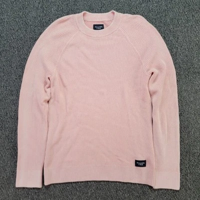 Abercrombie Fitch Sweater Women Medium Pink Cozy Soft Knit Academia Classic EUC - Image 1 of 4