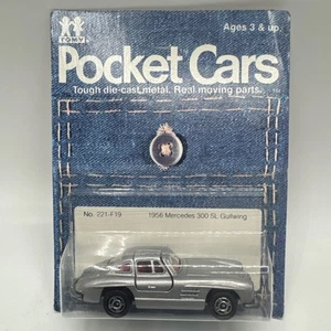 VTG Pocket Cars 1956 Mercedes Benz 300 SL Gullwing No.221-F19 Rare Unpunch New - Picture 1 of 3