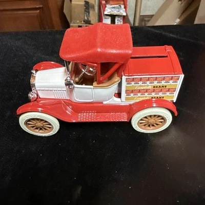 NUEVO CAMIÓN VINTAGE CAMPBELLS BEANS BANK ENTREGA 1918 RÉPLICA FORD 5" ERTL Diecast Foto 1 de 4