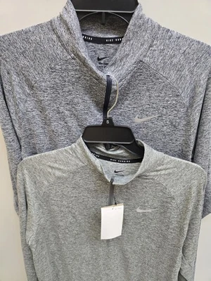 Camiseta de running 2-Nike Stride Dri-fit 1/4 para hombre GRIS/AZUL + MARCAPASOS DRI FIT 1/2 CREMALLERA pequeña Foto 1 de 3