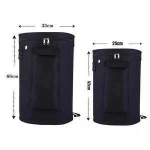 Black Propane Tank Protective Cover with Zippered Storage Bag for Outdoor Use - Picture 1 of 13