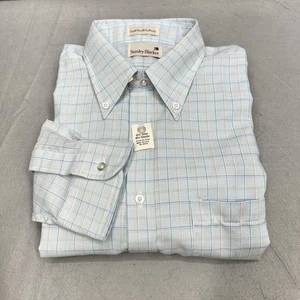 Camisa de Vestir Stanley Blacker 16.5 x 34 Jacquard Aguja Única Nueva con Etiquetas De Colección Hecha en EE. UU. - Imagen 1 de 13