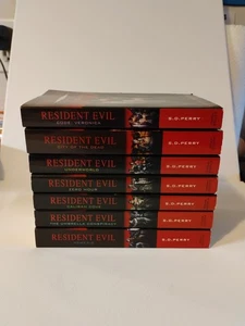 Resident Evil S.D. Perry - Titan Books Complete 7 Book Set Volume I-VII - Imagen 1 de 8