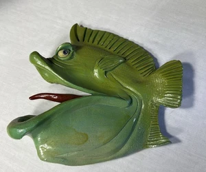 2004 Fisch mit Haltung - "Smel Vis" Mike Quinn Design Wandskulptur - Bild 1 von 7