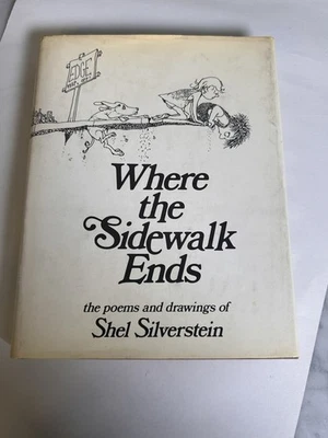 Where the Sidewalk Ends Shel Silverstein HC DJ Harper & Row Poems Drawings 1974 - Image 1 of 4