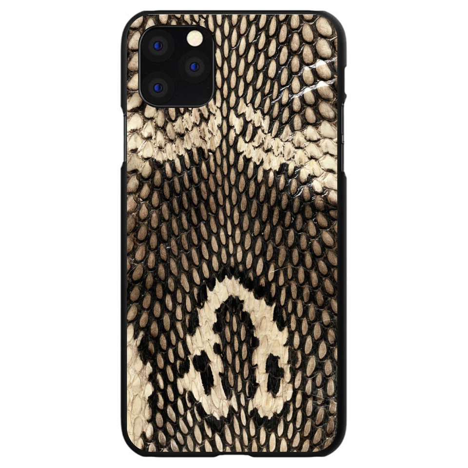 Hard Case Cover for iPhone / Samsung Galaxy Brown Tan Snake Skin Texture - Image 1 of 1