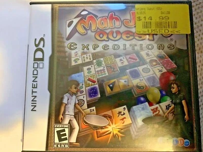 NINTENDO DS MAH JONG QUEST EXPEDITIONS **DISK,ARTWORK,MANUAL,AND BOX - Image 1 of 4