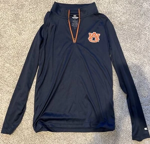 Youth Colosseum Navy Auburn Tigers Quarter-Zip Pullover Jacket, Youth L 16-18 - Picture 1 of 5