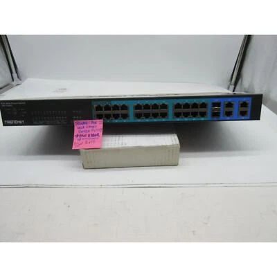 Trendnet TPE-224WS 28-Port 10/100 Mbps Web Smart PoE+ Switch - Image 1 of 2