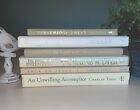 Set of 6 Neutral White & Cream Books Decor Props Staging Readable Hardcover Lot