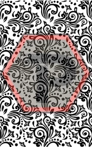 Plantilla de vinilo de alto calor versión 1 de encaje para aplicación de cerakote y duracoat - Imagen 1 de 2