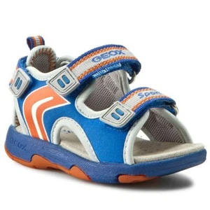 SCARPE SANDALO SANDALI BIMBO GEOX MULTY B620FA 01550 CK41L ECO PELLE ORIGINAL PE - Picture 1 of 7