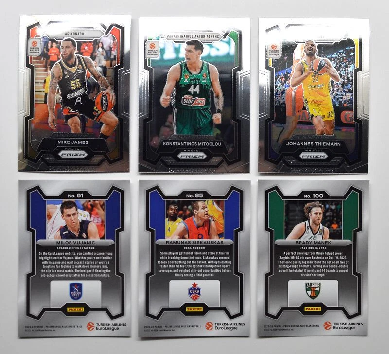 2023-24 Panini Prizm EuroLeague Base (#1-100) Pick a Player Card - Image 1 of 1