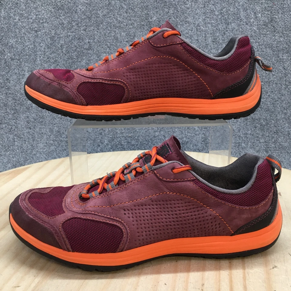 Clarks Zapatos Mujer 9.5 M Exterior Rock Trail Tenis 26103341 Cuero Púrpura Foto 1 de 4