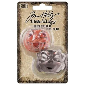 Tim Holtz Idea-ology Resin Trick or Treat Cauldrons 2pcs TH94338 - Picture 1 of 4