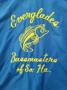 Vintage Everglades Bassmasters Of So. Fla Windbreaker Windless Flapjacket XL - Bild 1 von 5