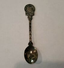 Vintage Silverplated Collector Souvenir Spoon Seal State Illinois Aug 26th 1818