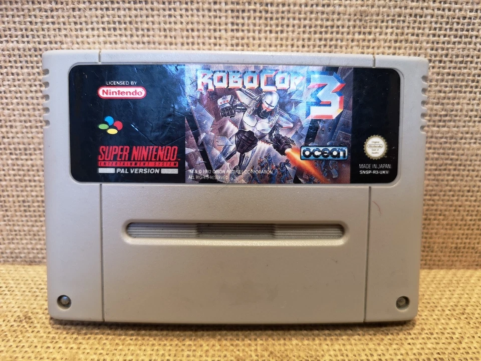 Vintage Super Nintendo Robocop 3 Game - Image 1 of 3