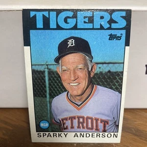 1986 Topps Sparky Anderson HOF #411 Detroit Tigers Mint - Picture 1 of 4