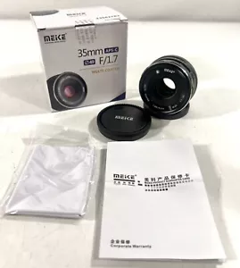 Meike 35mm F1.7 Manual Focus MF Prime Lens For Canon EF-M Cameras, New Open Box - Picture 1 of 6