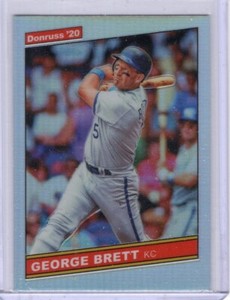 George Brett 2020 Donruss Optic Retro 1986 Silver Prizm R86-3 Kansas City Royals