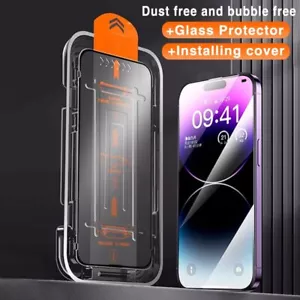 Anti Spy gehärtetes Glas Displayschutzfolie für Apple iPhone 15 14 13 12 Pro Max - Bild 1 von 26