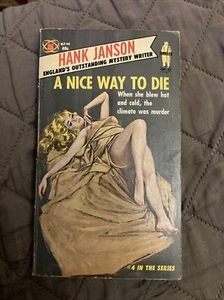 Crime gga Vintage Pb, #4: A Nice Way To Die by Janson, Gold Star 1st 1963, VG - Picture 1 of 5