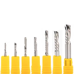 5pc 3A Down Cut Single Flute Endmill Spiral Left-Handed CNC Router Bit 3.175-6mm - Picture 1 of 3