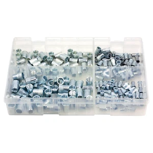 200Pcs Assorted Box of Rivet Nutserts (Serrated) 4mm 5mm 6mm 8mm Rivet Nuts - Picture 1 of 1