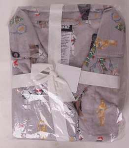 Pijama Pottery Barn Teen Star Wars de franela orgánica holgada, adulto mediano - Imagen 1 de 2