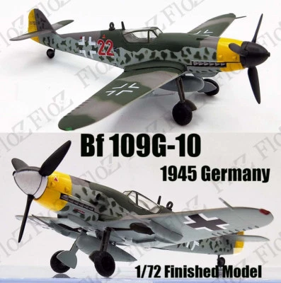 WWII BF-109G -10 1945 Germany plane 1/72 finished aircraft easy model - Image 1 of 4