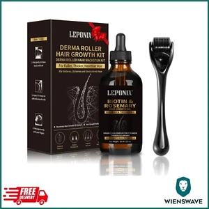 Dermaroller Haarwachstum Set Rosmarinöl Microneedling Roller Serum - Bild 1 von 10