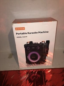 BIGASUO Karaoke Machine w/ 2 UHF Wireless Microphone Model kA219 - Picture 1 of 1