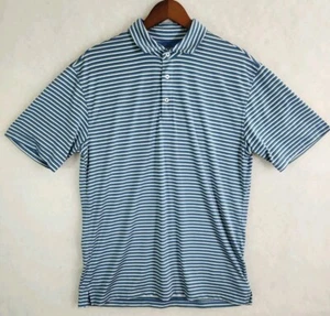 Onward Reserve Polo Polyester Stretch gestreift sportliches Golfshirt Herren Gr. Med - Bild 1 von 7