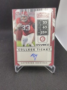 2020 Panini Contenders Draft Picks College Ticket Anfernee Jennings #202 auto