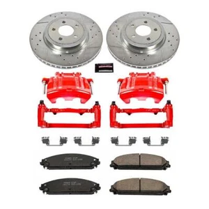 PowerStop KC2560A Z23 Daily Driver Carbon-Fiber Ceramic Pads Drilled & Slotted R - Picture 1 of 18