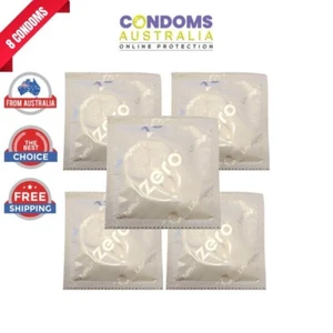 Ansell Lifestyles Zero Condoms 8 Thin Natural Feel Latex Bulk Buy Condoms - Picture 1 of 9